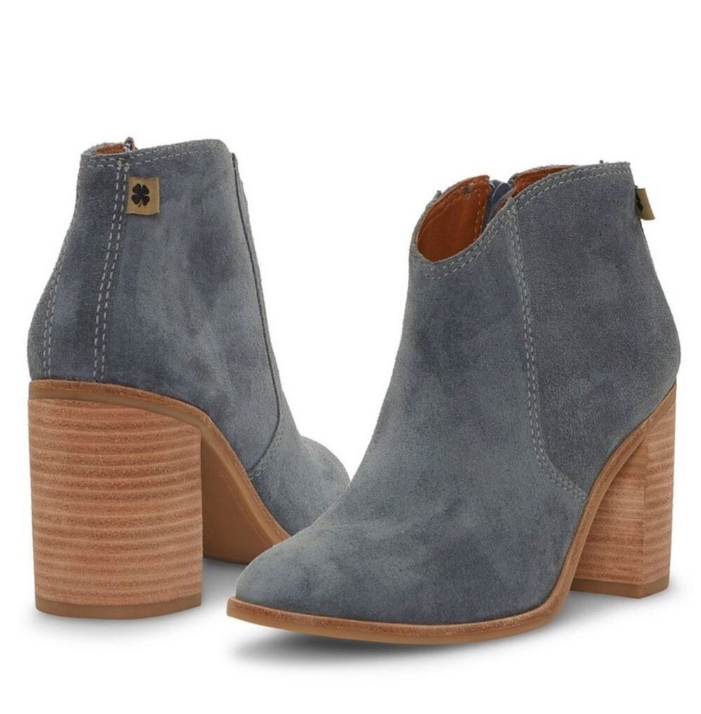 Lucky Brand Pellyon Heeled Bootie Gray 7.5 New